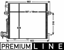 Resim MAHLE AC756000P | Klima Radyatörü X164 06-12 W164 05-11 W251 06-12 