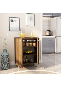 Resim Juno 60'lık Çok Amaçlı Kiler Dolabı Ceviz 