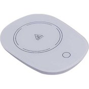 Resim Fortunelane 55 C Akıllı Isıtıcı Bardak Altı - 220v Yerel Şarj, Kütle Sensörü, Beyaz Oval Model 