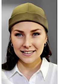 Resim Unisex %100 Pamuklu Docker Şapka Haki 