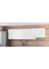 Resim Minar 260 Cm Mutfak Dolabı Beyaz 260-B5-Üst Modül Beyaz 