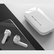 Resim True Wireless Beyaz Kızaklı Bluetooth Kulaklık Version 5.0 Suya Dayanıklı Sürüm 