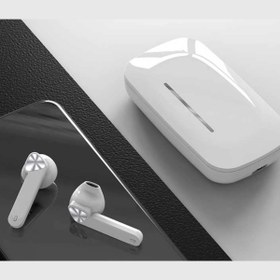Resim True Wireless Beyaz Kızaklı Bluetooth Kulaklık Version 5.0 Suya Dayanıklı Sürüm 