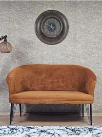 Resim SEVİNÇ MOBİLYA İkili TEDDY Siyah Boyalı Telli Ayak Çay Seti Koltuk İkili Berjer , Balkon, Salon, Ofis 