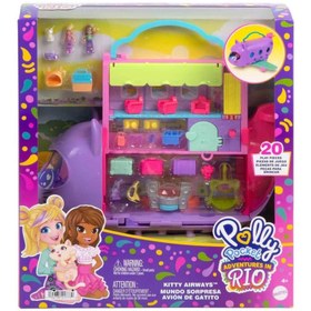 Resim Polly Pocket Adventures in Rio Uçak Oyun Seti HWP19 