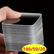 Resim Su geçirmez şeffaf montaj bandı PVC, plastik, cam, metal, taş, alçıpan için çift taraflı yapışkan güçlü yapışkan bant - Matkap veya çivi gerekmez 