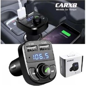 Resim İlk El Grup Carx8 Digital Ekran Bluetooth Araç Kiti Mp3 Fm Transmitter 