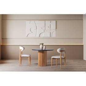 Resim Petra Modern Yemek Masası Takım 4 Sandalye Antresit 