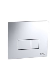 Resim Mega Gömme Rezervuar Kumanda Paneli Parlak Krom Krom 