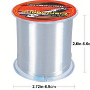 Resim 500m Şeffaf Florokarbon Olta İpi, 4.4KG - 21.0KG Görünmez Hızlı Emişli, Tuzlu ve Tatlı Su İçin Uygun, Çarpma Dirençli Malzeme 