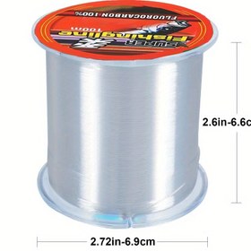 Resim 500m Şeffaf Florokarbon Olta İpi, 4.4KG - 21.0KG Görünmez Hızlı Emişli, Tuzlu ve Tatlı Su İçin Uygun, Çarpma Dirençli Malzeme 