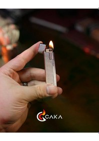 Resim Caka Lighter Petra Titan Silver Benzinli Çakmak - Ckl-063 
