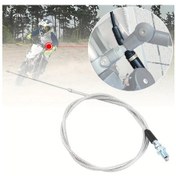 Resim Cloudstore Evrensel Alüminyum Motor Gaz Kumanda Kolu - Honda Kawasaki Dıt Pit Bisikletleri İçin 7/8" 22mm Kaymaz Tutamak - Kolay Montaj Gümüş 