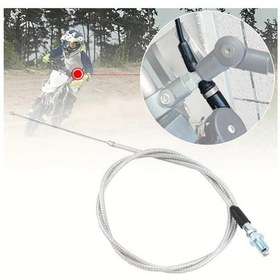 Resim Cloudstore Evrensel Alüminyum Motor Gaz Kumanda Kolu - Honda Kawasaki Dıt Pit Bisikletleri İçin 7/8" 22mm Kaymaz Tutamak - Kolay Montaj Gümüş 
