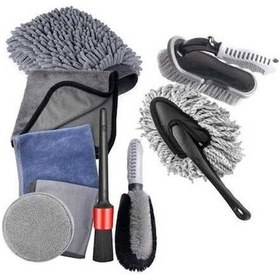 Resim Dancemonkey 9 Adet Araba Temizleme Fırçası Seti, Araba Yıkama Zirvesi 