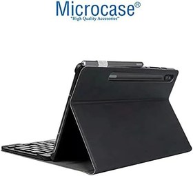 Resim Microcase Samsung Galaxy Tab S7 T870 Tablet Bluetooth Klavyeli Standlı Kılıf - BKK1 