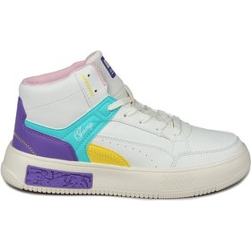 Resim Jump 28756 Yüksek Bilekli Bej Kadın Sneaker Günlük Spor Ayakkabı Bej 