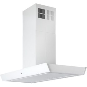 Resim Silverline 4207 Vela Beyaz 90cm Ada Tipi Davlumbaz 