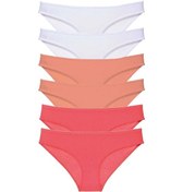 Resim 6 Adet Süper Eko Set Likralı Kadın Slip Külot 551 Çok Renkli 