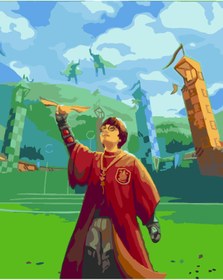 Resim wombhobby quidditch2 Sayılarla Boyama Seti 80X100 Cm Çerçeveli (Kasnağa ) Gerili 