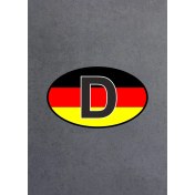 Resim Sticker Usta Almanya D Sticker Araba Oto Motosiklet Karavan Etiket 02176 