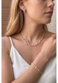Resim 14 Ayar Altın Taşlı Gelin Set 