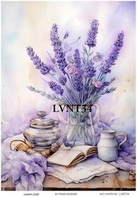 Resim LineArt Pirinç Dekopaj Kağıdı No: 29X42cm, LVNT34 