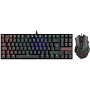 Resim Redragon K552-RGB-BA Combo %60 Mekanik TR Q Klavye ve 7200 DPI Mouse Set 