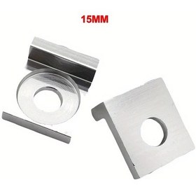 Resim Hightower 15mm Gümüş Motosiklet Arka Çatal Ayarlı Kol Zincir Kilidi Kilogram Plakası Off Road 