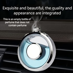Resim Elegant Empty Perfume Bottle with Vent Clip - Dolumlu Araba Difüzörü, Araba Dekorasyonu için Hava Temizleyici, Dahil Olmayan Koku, Kişiselleştirilmiş Araba İçi için Mükemmel, Araba Dekorasyonları 