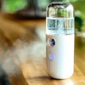 Resim Senka Şarjlı Mini Yüz Nemlendirici Dezenfektan Cihazı Mist Sprayer 