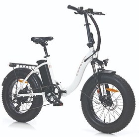 Resim Corelli Voniq Rim 20 Jant Fat Bike Beyaz Katlanır Elektrikli Bisiklet 
