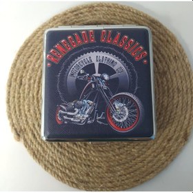 Resim Tabaka Motor Desenli Sigara Taşıma Kutusu Sigara Tabakası 13595 