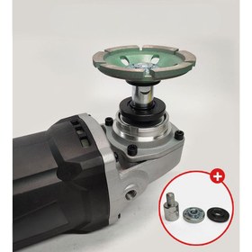 Resim 1 Takım 3 Parça M14'ten M10'a Adaptör ve Üst-Alt Pres Plakaları - Dayanıklı Metal, Profesyonel Açılı Taşlama Aksesuarları 