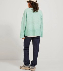 Resim Jack&jones Jjxx Oversize V Yaka Kadın Kazak - Minimalist & Rahat Mavi 
