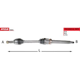 Resim MGA 70455 AKS SAĞ FIESTA V FUSION 02- 1.4 TDCI 