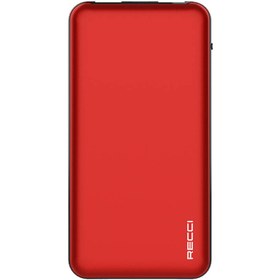 Resim Recci RPB-P05 Greeny Serisi LED Işık Göstergeli Hızlı Şarj Özellikli Taşınabilir Powerbank 22.5W 10000mAh Yeşil 