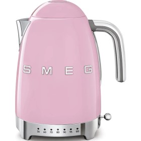 Resim SMEG Pembe Isı Ayarlı Kettle 1 lt Paslanmaz Çelik Malzeme ile Otomatik Kapanma Özelliği 