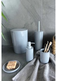 Resim Prima Nova Flores 5'li Banyo Seti - Gri 