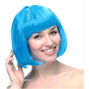 Resim Turkuaz Peruk Saç 