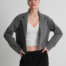 Resim Alexander Gardi ALEXANDERGARDI Astarsız Crop Blazer Ceket 