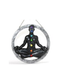 Resim Polyester Duvara Asmalı 7 Chakra Pano Renkli 