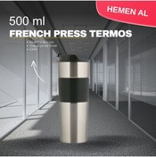 Resim ETKİN PROMOSYON French Press Termos 500ml Paslanmaz Çelik 