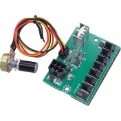 Resim 12v 8 Kanallı Pc İçin Fan Hız Kontrolörü Modülü Potansiyometreli 