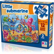 Resim KS Games 12 Parça Jumbo Puzzle - Little Submarine 