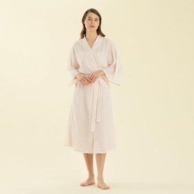 Resim Chakra Elegant Sabahlık, Beyaz/Pembe 