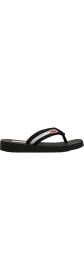 Resim Kenzo Logo-Patch Striped Flip Flops 