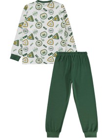 Resim Civil Boys Kids Armalar Baskılı 6-9 Yaş Pijama Takımı - Yeşil - Soft Yeşil / 7-8 Yaş 
