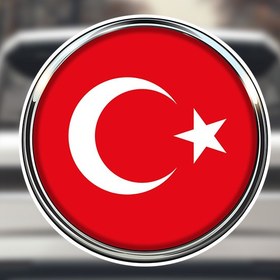 Resim Türk Bayrakı Stickerları: Su Geçirmez Vinil Bilgisayarlar, Kasklar, Motosikletler, Araç Çantaları, Pencereler, Gitarlar, Scooterlar ve Daha Fazlası İçin 