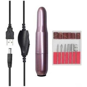 Resim Ulzyvf Usb Uçlu, Tırnak Portatif Şarjlı Mini Manikür Makinesi, 6 Hız Ayarlı 